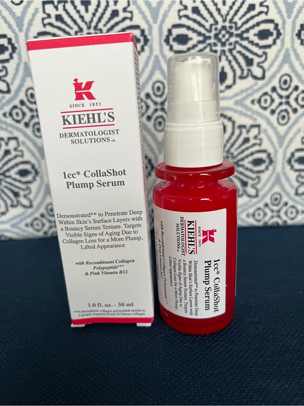 Kiehl's CollaShot Plump Serum - Red & White Packaging